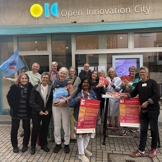Aktive beim Hitzeaktionstag 2026 in Bielefeld